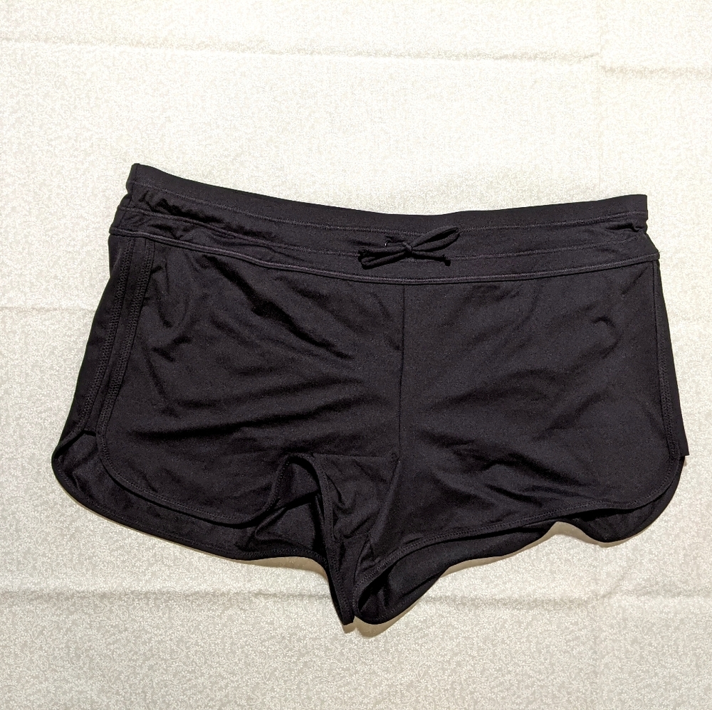 Athleta Black Running Shorts L NWOT